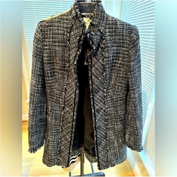 White House | Black Market Tweed Coat Size 0, NWT - Picture 2 of 11